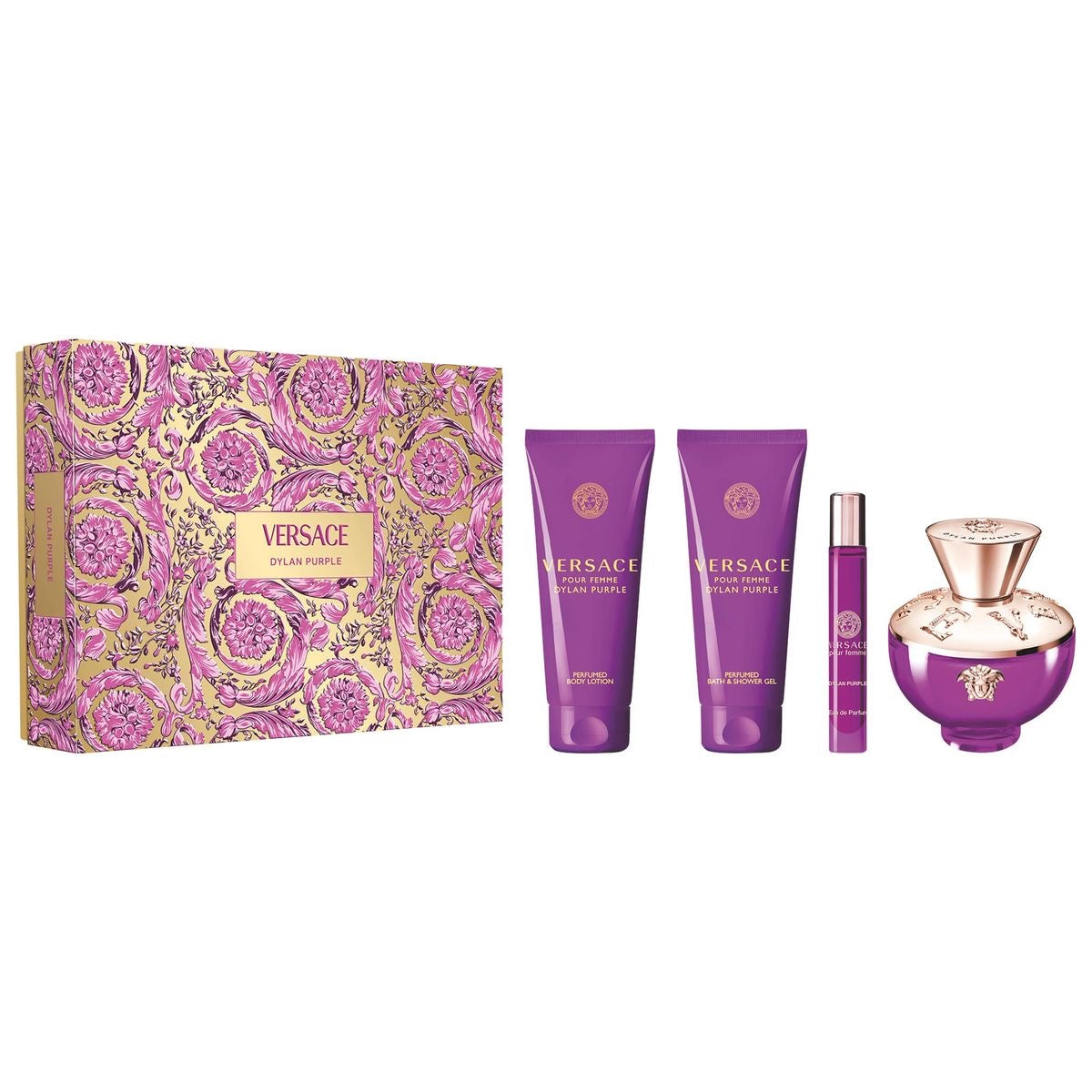Versace Dylan Purple 4-Piece Set 3.4oz EDP Spray (M)
