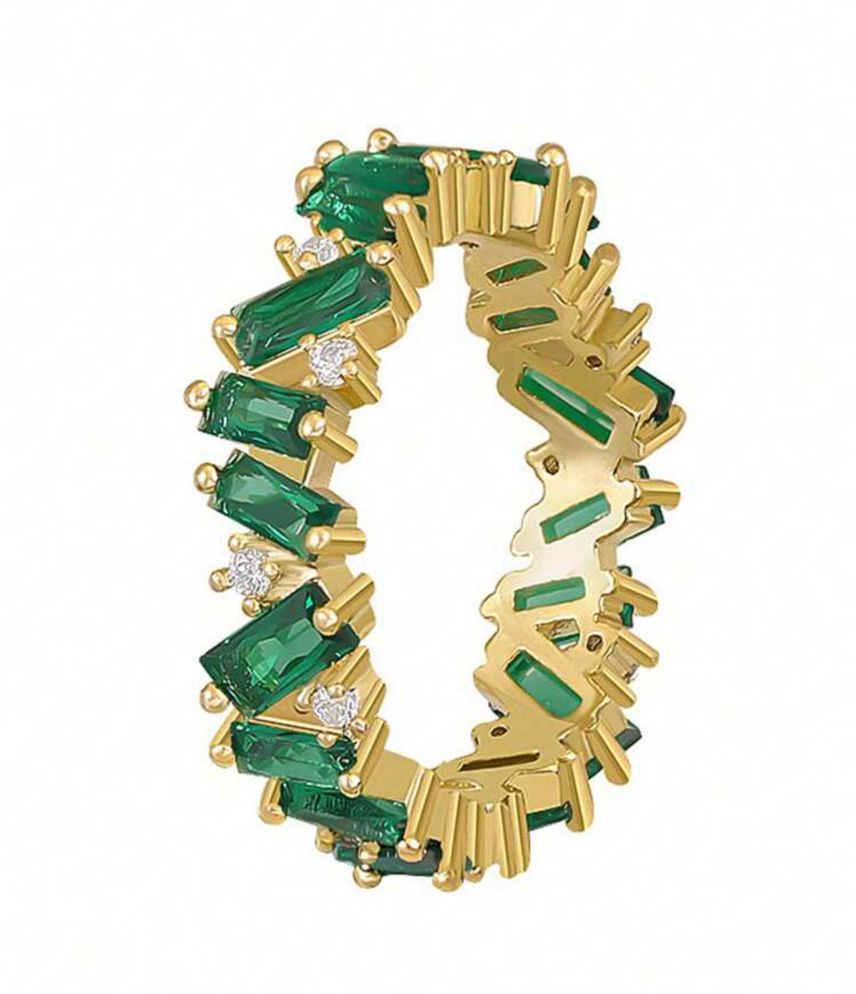 EMERALD RING S925
