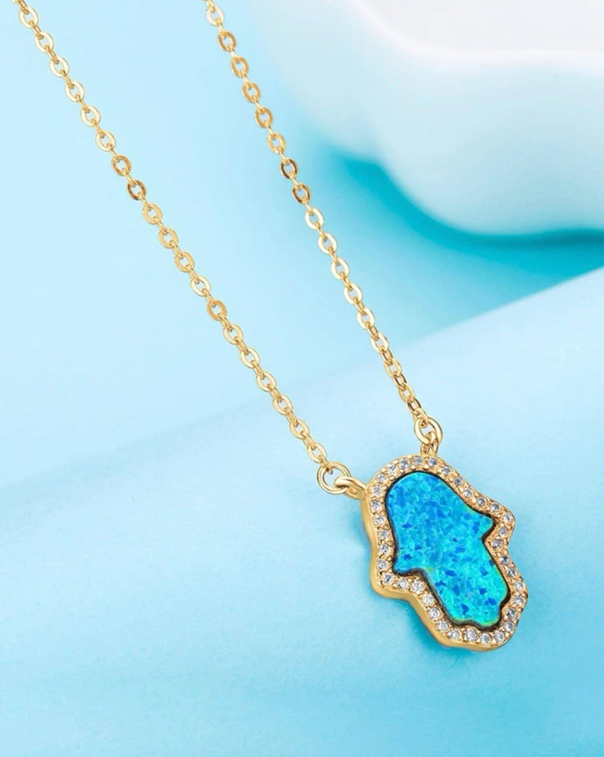 HAMSA HAND ÓPALO S925
