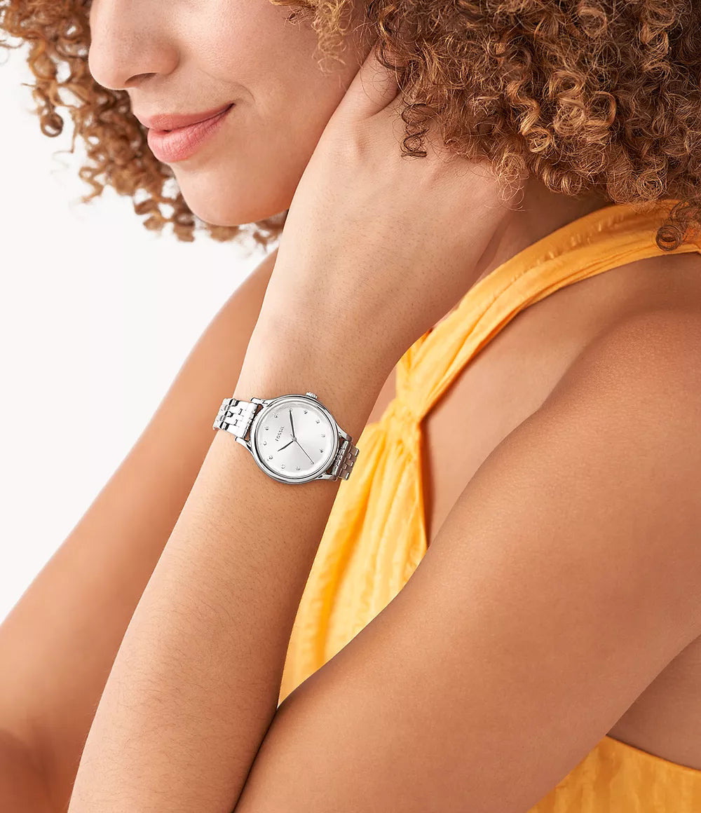 FOSSIL LANEY SILVER