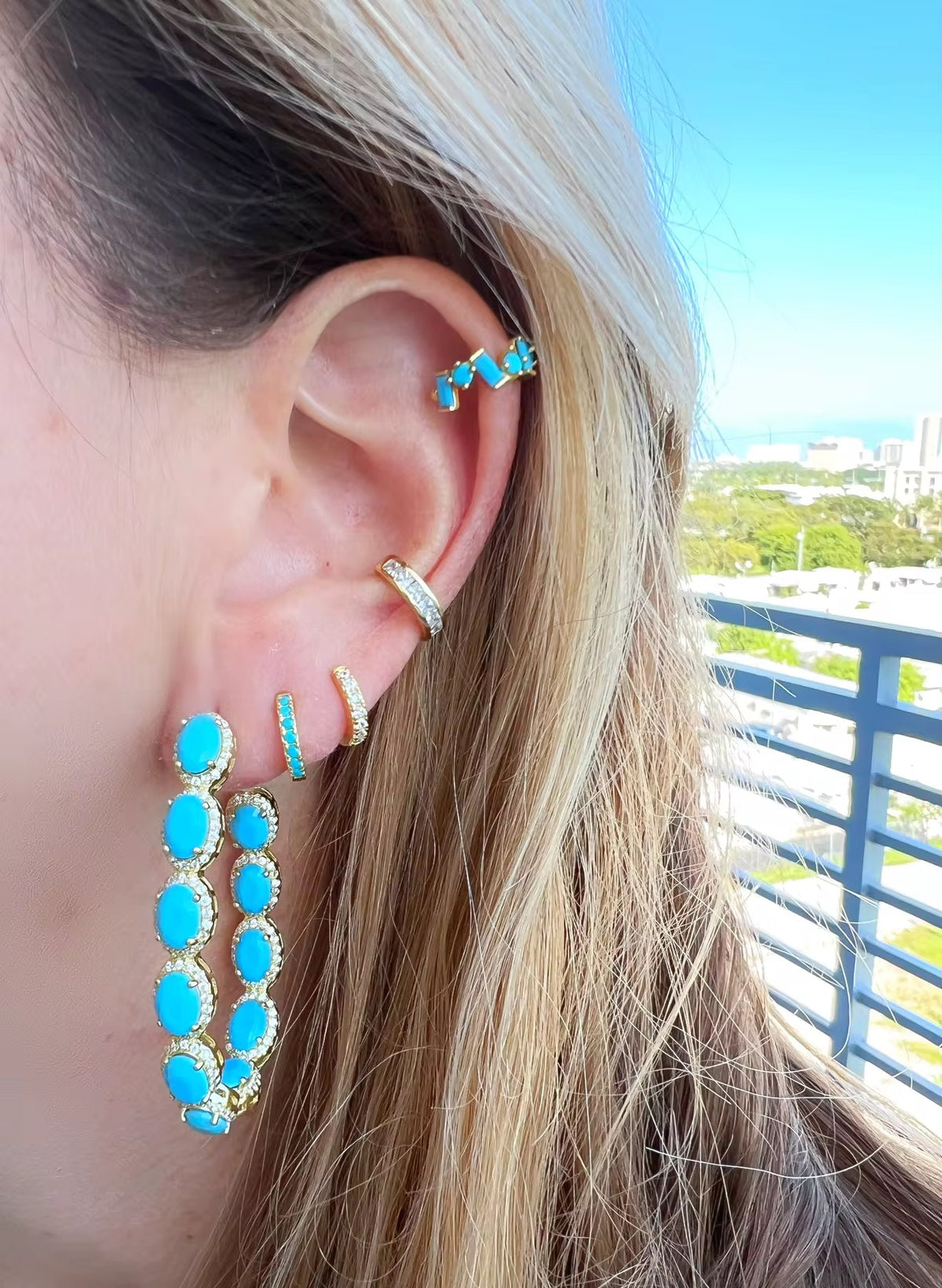 Deep Love Blue Hoops