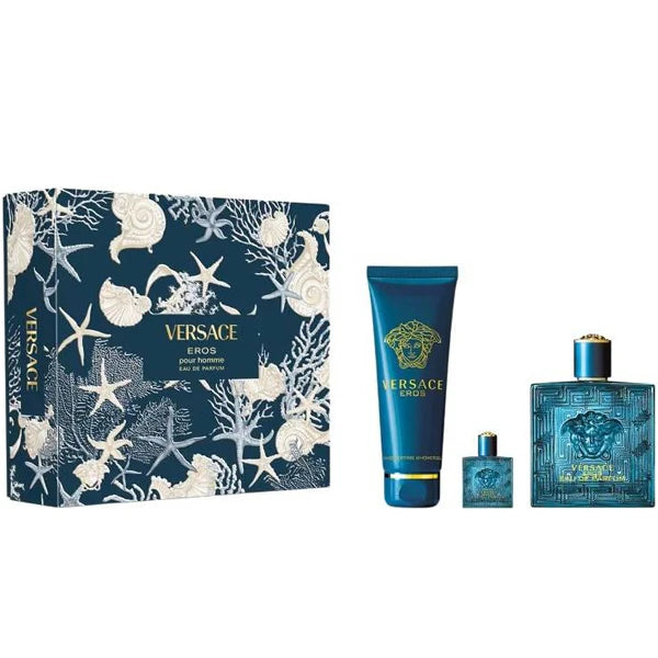 Versace Eros 3-Piece Set 3.4oz (H) EDT
