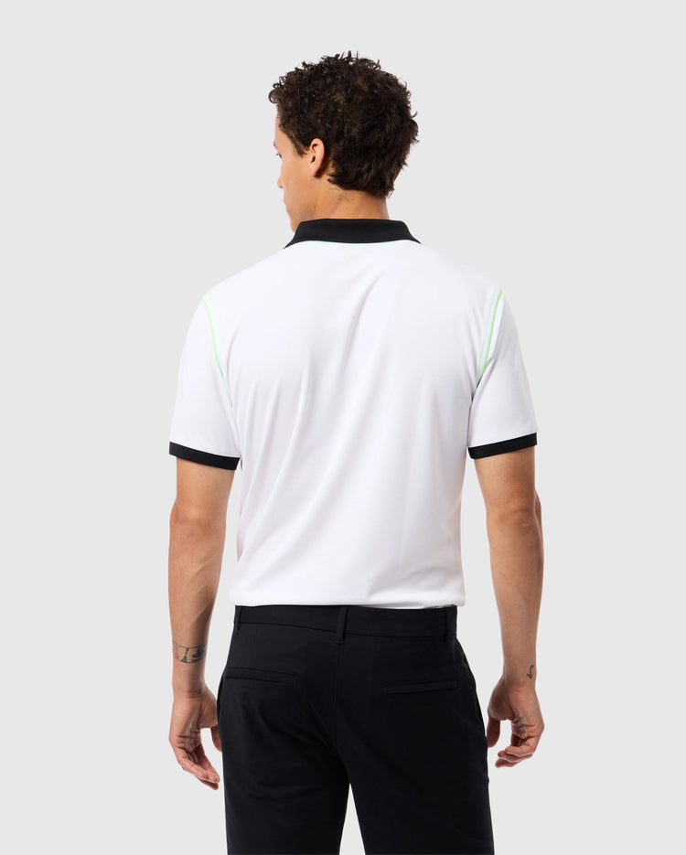Psycho Mens Webster Sport Polo Blanca