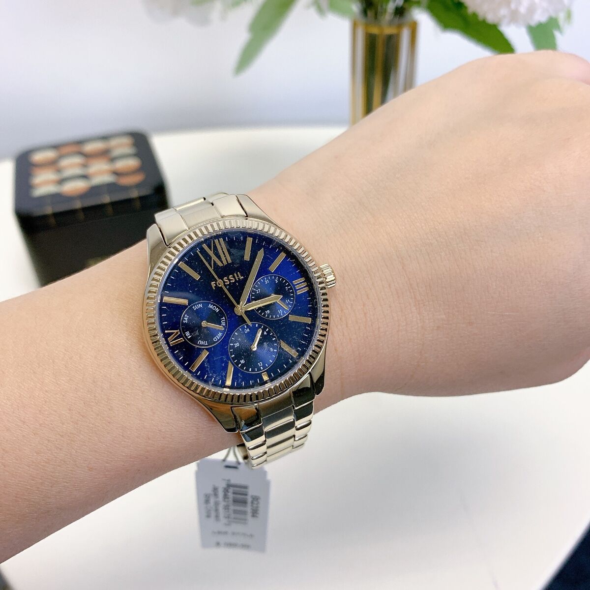 FOSSIL MULTIFUNCTION GOLD AND BLUE
