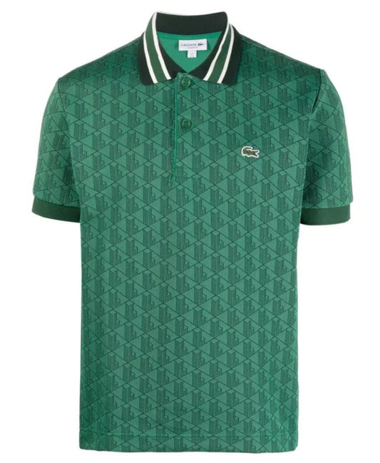 Lacoste Green Classic Fit Contrast Collar
Monogram Polo