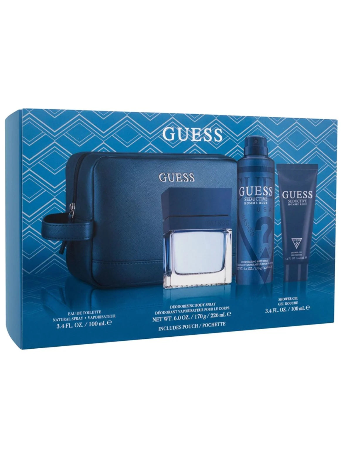 GUESS SEDUCTIVE BLUE SET 4p GIFT SET EDT (H)