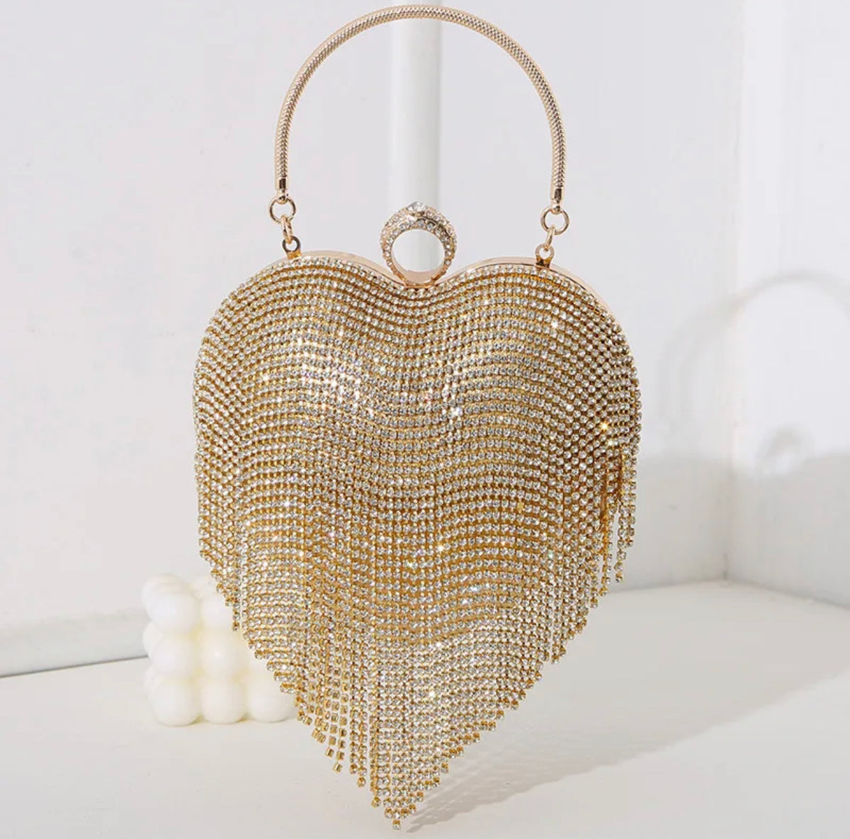 GOLD DIAMOND HEART