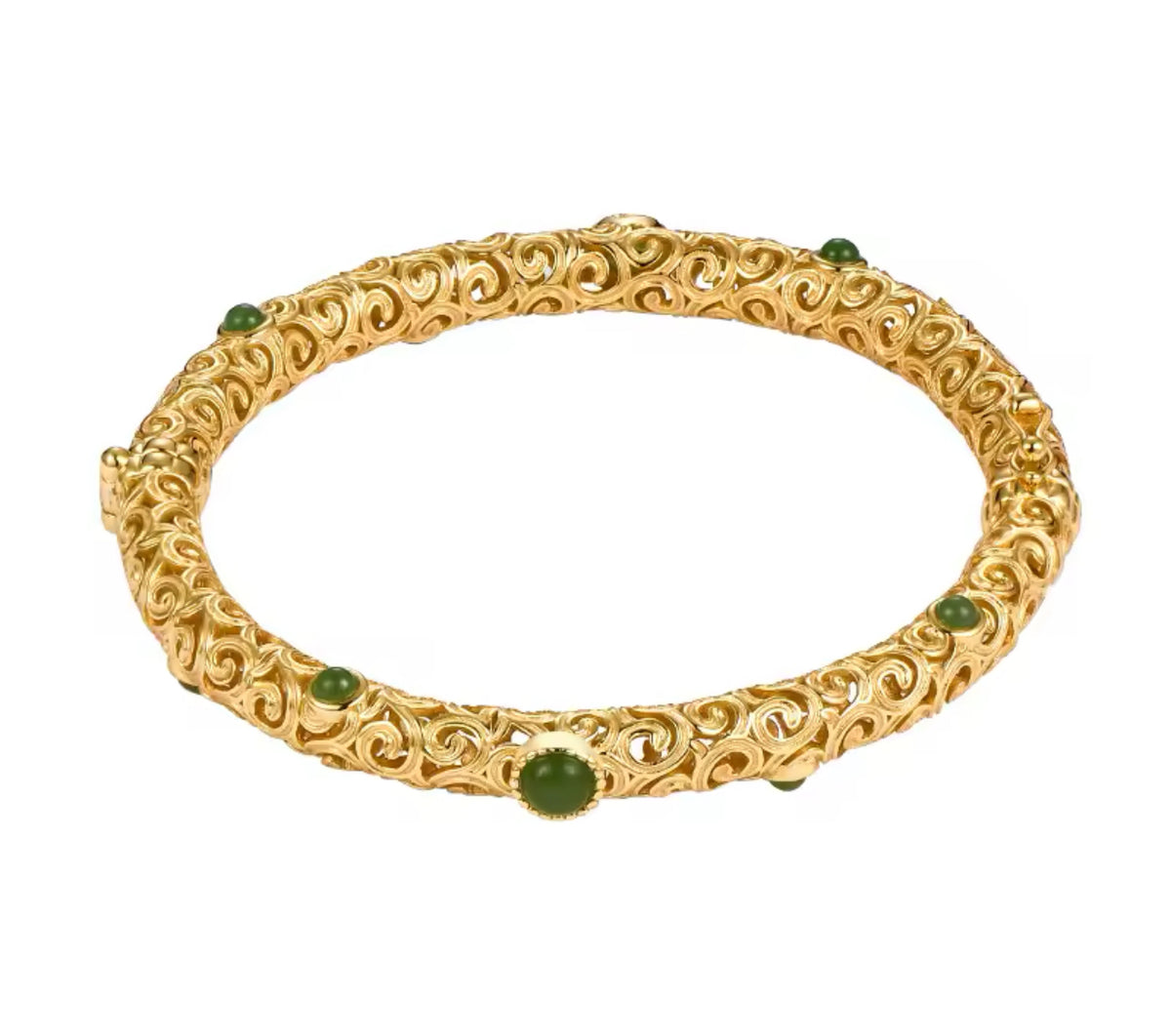 GREEN STONE BRACELET