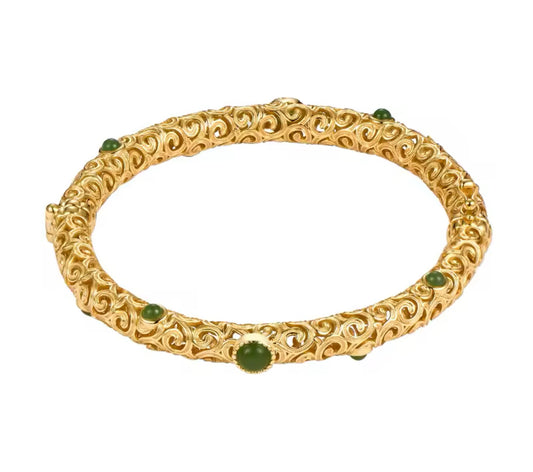 GREEN STONE BRACELET