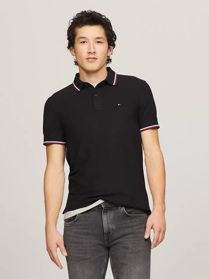 Regular Fit Tommy Wicking Polo Black