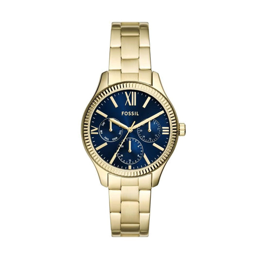 FOSSIL MULTIFUNCTION GOLD AND BLUE