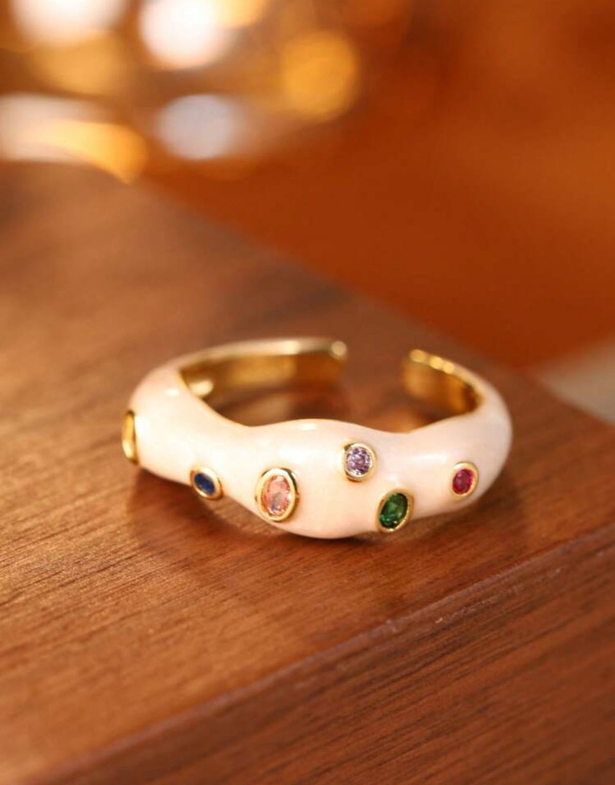 RAINBOW DUO RING