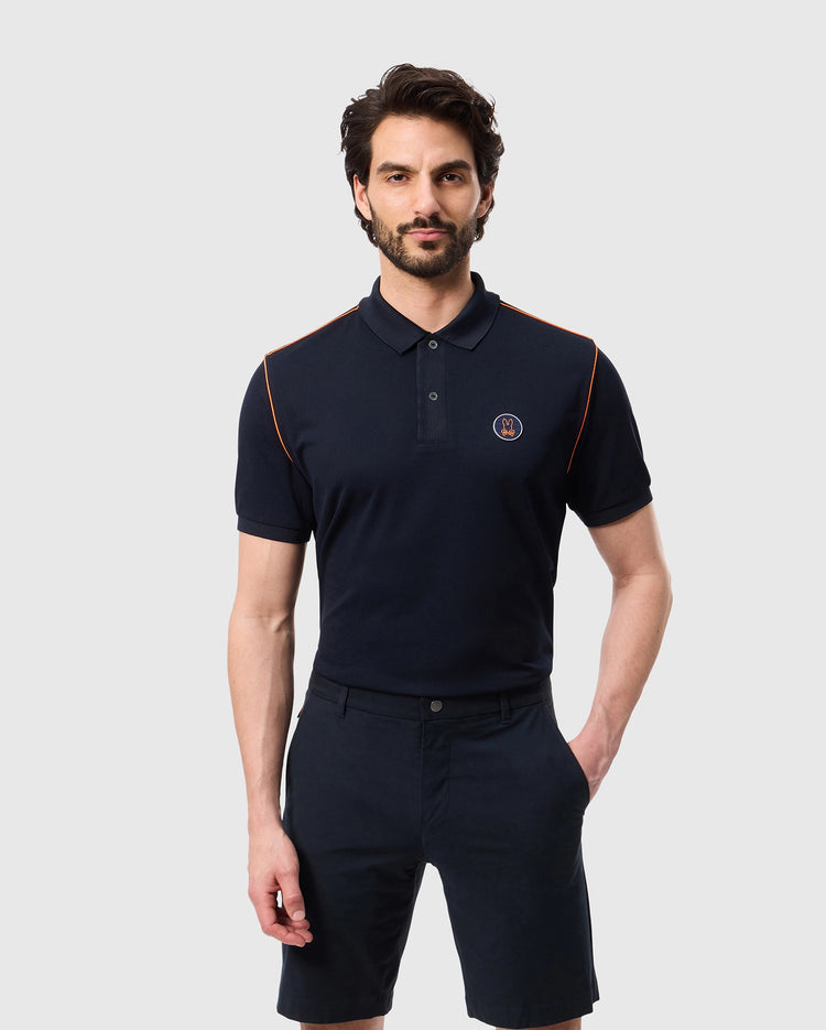 Psycho Mens Webster Sport Polo Navy