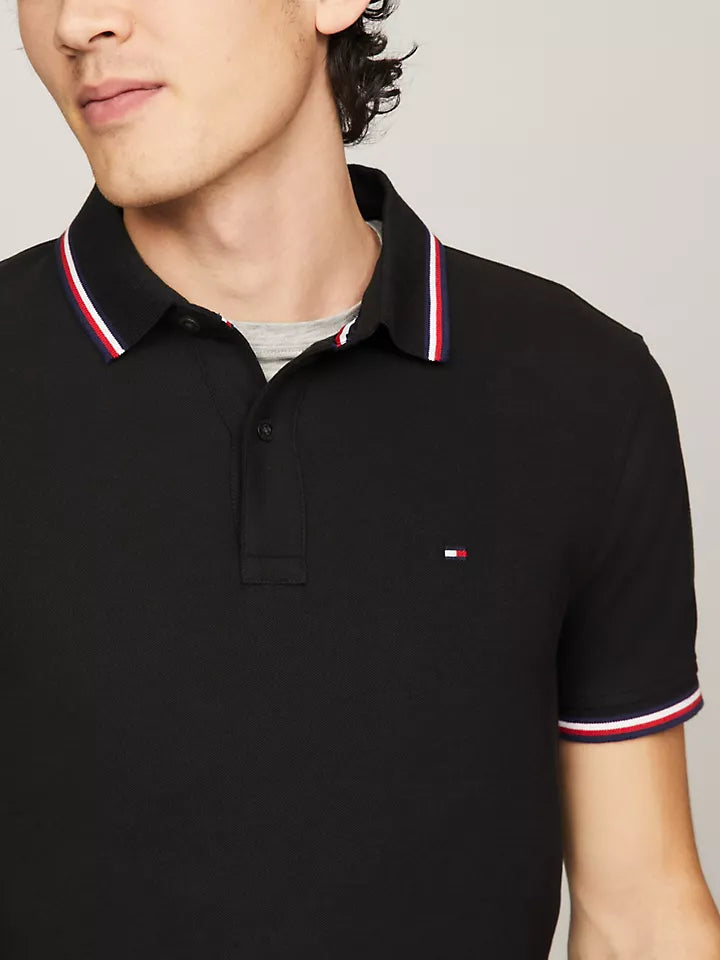 Regular Fit Tommy Wicking Polo Black