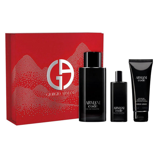 GIORGIO ARMANI CODE ED 3 PC SP 125 ML; SP 15 ML; BODY SHAMPOO 75 ML (H)