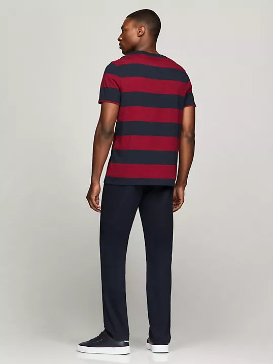 Rugby Stripe T-Shirt Red