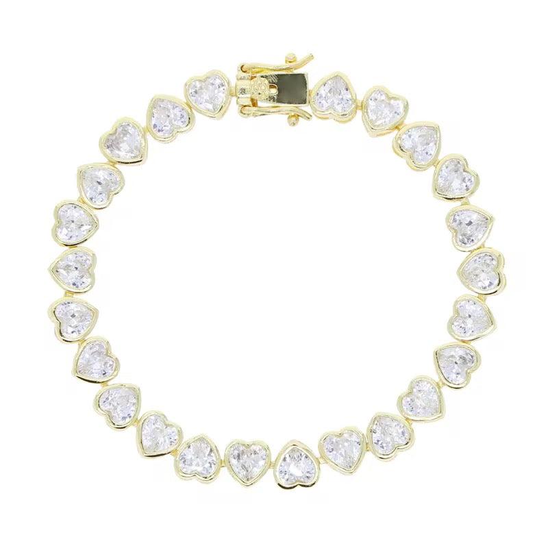 Crystal Heartlink Bracelet