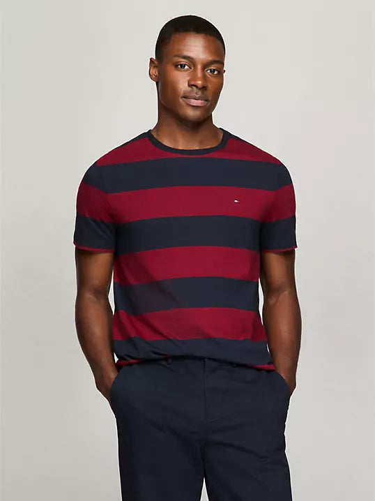 Rugby Stripe T-Shirt Red