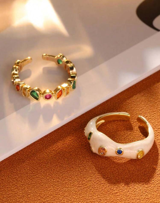 RAINBOW DUO RING