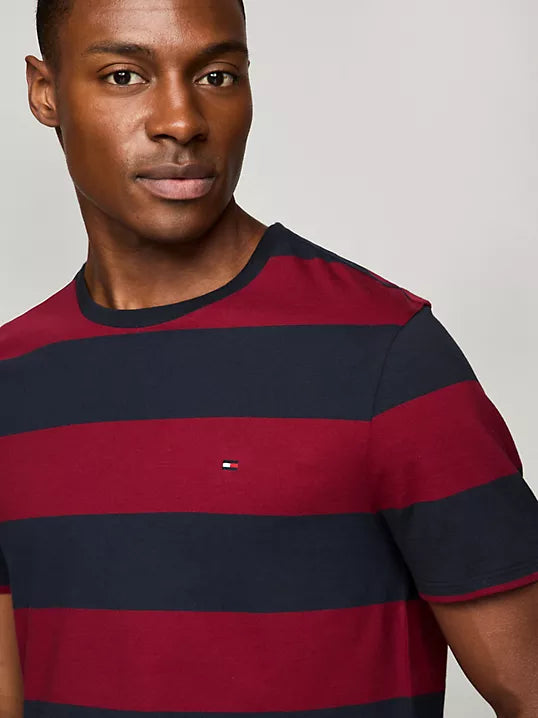Rugby Stripe T-Shirt Red