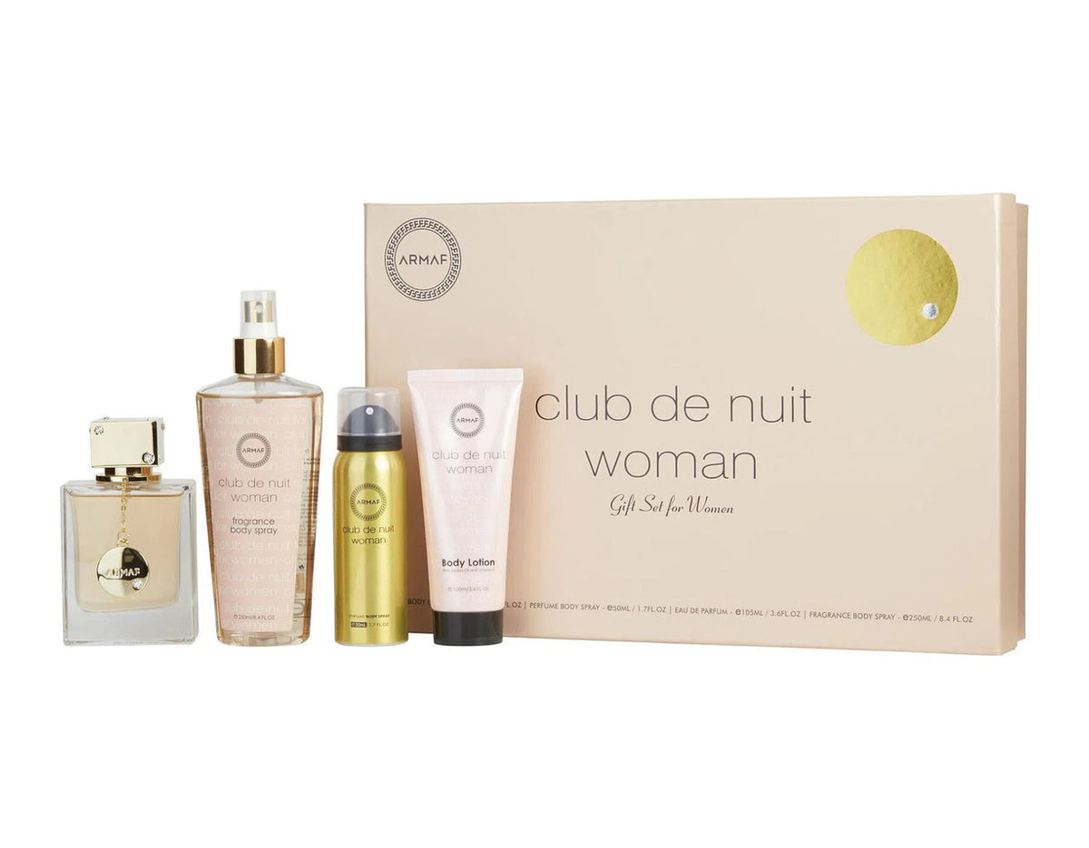ARMAF CLUB DE NUIT EDP (W) / 4 PC SP 105 ML: BL 100 ML; DEO 50 ML; BS 250 ML