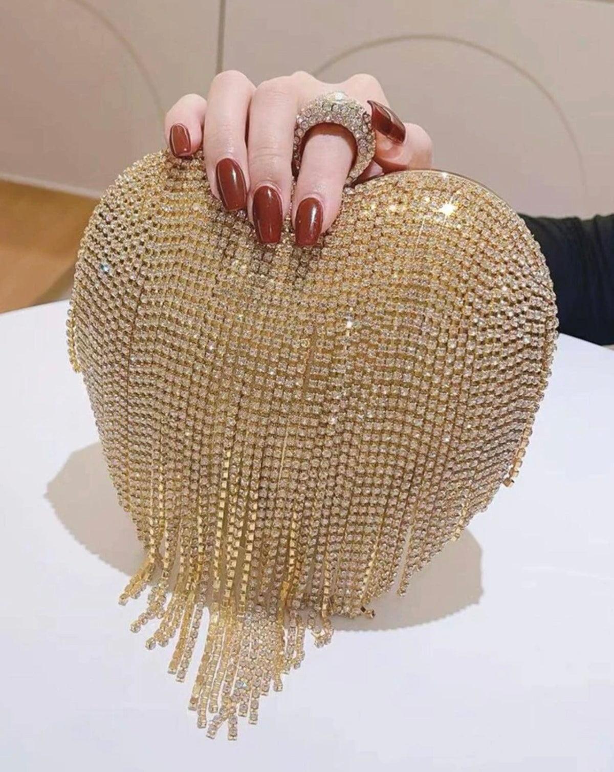 GOLD DIAMOND HEART