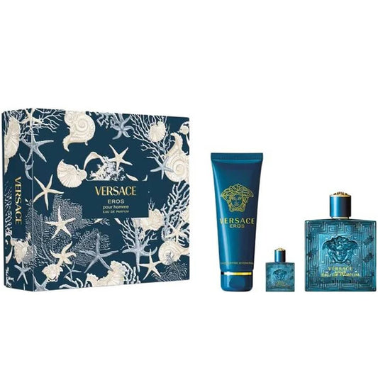 Versace Eros 3-Piece Set 3.4oz (H) EDT