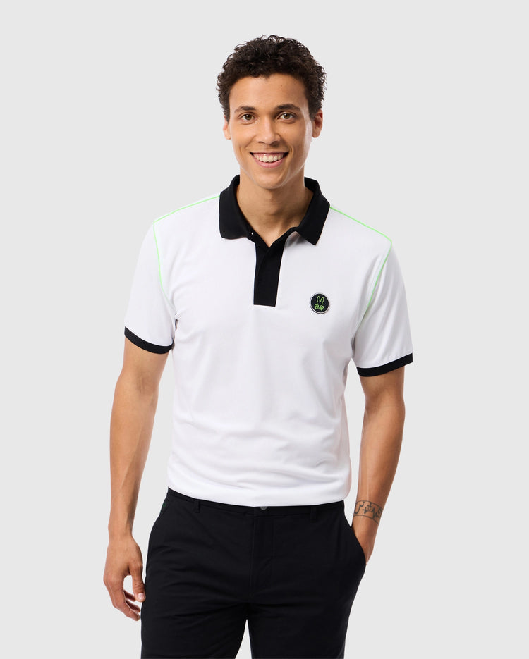Psycho Mens Webster Sport Polo Blanca