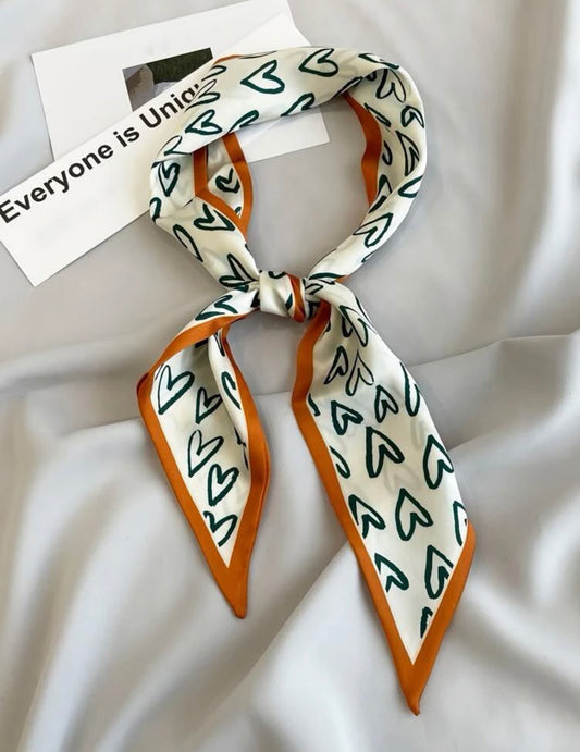 HEART TWILLI SCARF