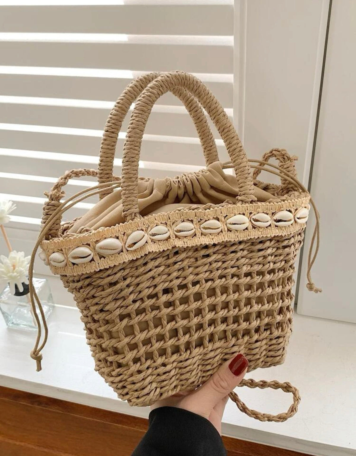 WICKER MINI BAG