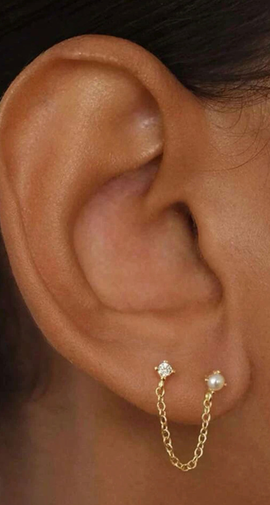 PEARL EARRING CHAIN
