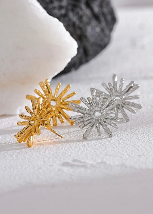 SILVER CROWN EARRINGS